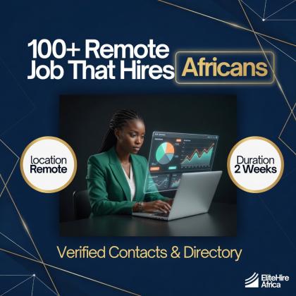 Complete List of 100+ Remote Job Website that Hires African